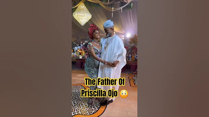 Priscilla Ojo's Father at her Wedding with Juma Jux