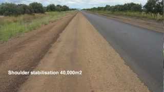 Video gallery - road construction and maintenance photos featuring PolyCom Stabilising Aid