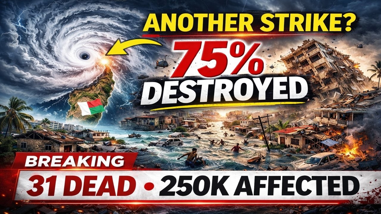 1 MINUTE AGO: Cyclone Gezani Destroyed 75% of Toamasina — 31 Dead, 250,000 Affected