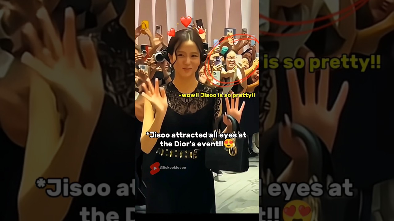 Jisoo attracted all eyes at the Dior's event in Thailand ✨