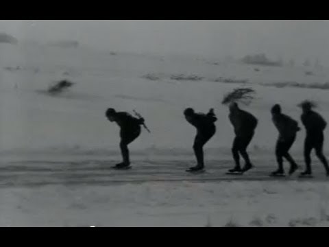 Reinier Paping wint Elfstedentocht (1963)