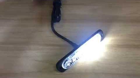 SL11 White Flashing DC 12V Traffic LED Emergency Strobe Lights for Vehicles