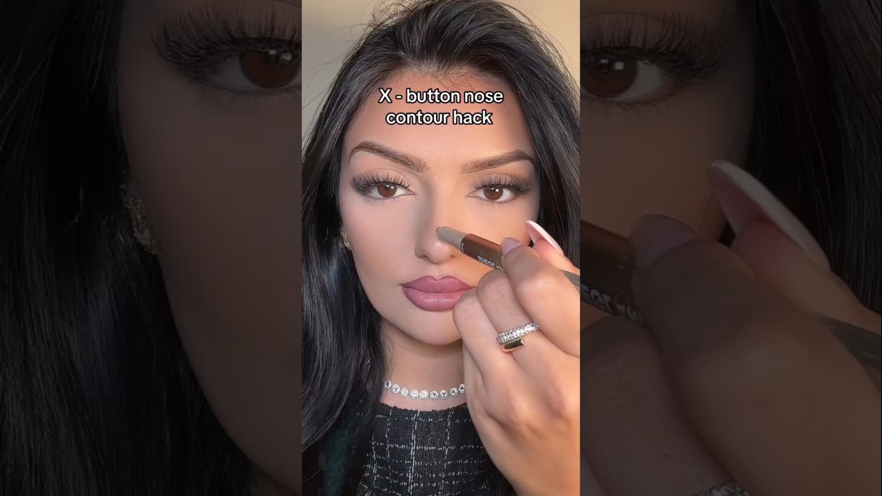 OMG Viral Nose contour Makeup hack 👌❣️ 