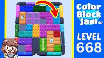 Color Block Jam Level 668 Solution Walkthrough