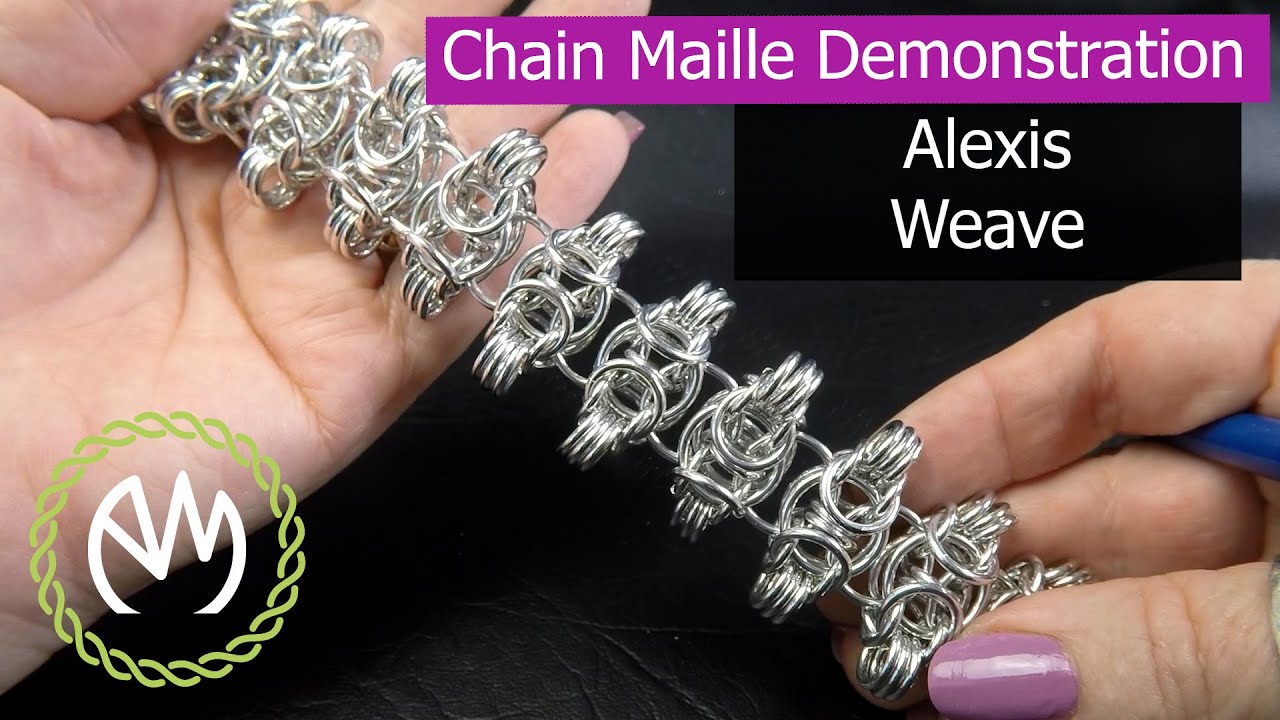 Chain Maille Weave Tutorial - Alexis - YouTube
