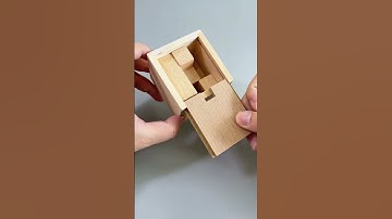 Can you put four pieces into the box?#Puzzles #IQ #iqtest