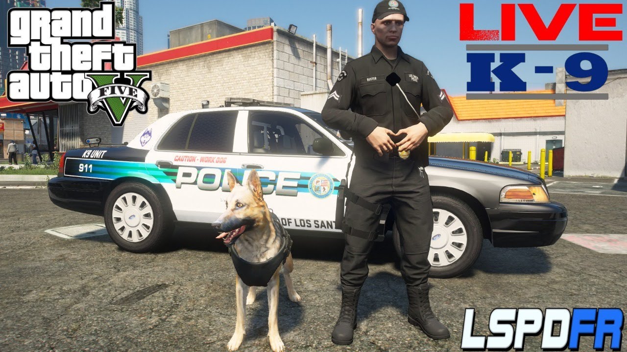 GTA 5 LSPDFR - Los Santos Police Department - K-9 Unit (NVE) - YouTube