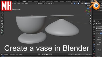 How to model a Bowl or Vase in BLENDER 4.1
