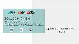 Supplier´s Declaration Software Portal Part 1 screenshot 2