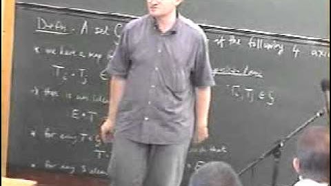 Group Theory, Robert de Mello Koch | Lecture 1 Part 6