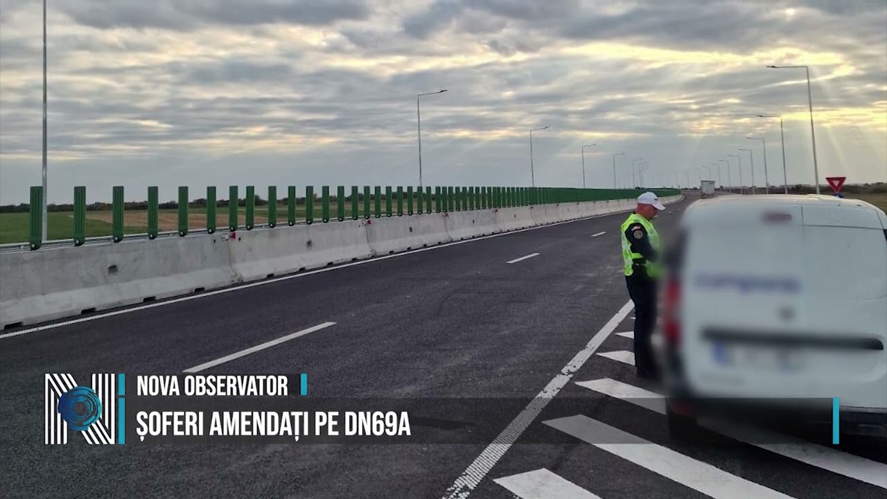 Șoferi amendați pe DN69A Șoferi amendați pe DN69A