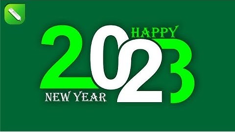 Happy New Year 2023  Logo Design  Basic CorelDraw || silent graphics