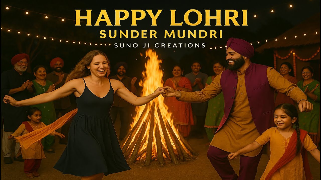 SUNDER MUNDRIYE / 🔥 LOHRI FESTIVAL SONG | ENGLISH PUNJABI FUSION / LOHRI FESTIVAL VIDEO 2026🔥