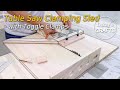 Table Saw Clamping Sled with toggle clamps │ DIY 클램핑 테이블쏘 썰매 만들기 │ woodworking
