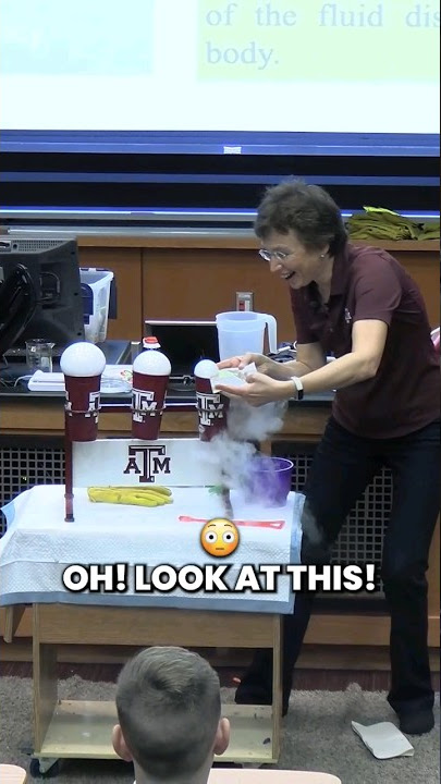 Make a giant #bubble with #dryice #physics #shorts