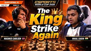 The King Strikes Again! Magnus Carlsen DESTROYS Nihal Sarin!| Esports World Cup  2026