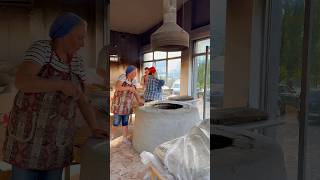 Baking Lavash bread live traditions in Armenia