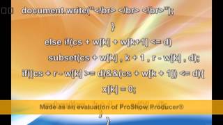 Subset Sum Problem