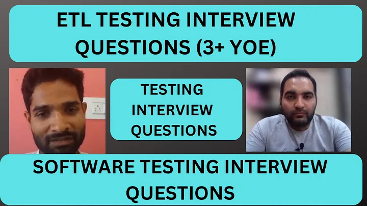 ETL Testing Interview Questions| Testing Interview Questions