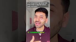 Segmentation Fault Explained. Most Feared C Error! | C Quiz #shorts #programming #coding #interview