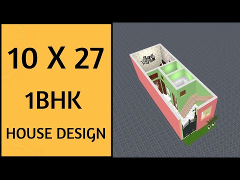 10 X 27 घर का नक्शा ll 270 Sqft House Plan ll 10 X 27 Ghar Ka Naksha ll 10 X 27 House Design