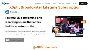 XSplit Broadcaster Lifetime Subscription - Live Streaming and Webcam Enhancement Tools