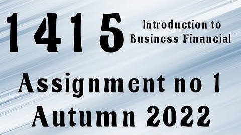 AIOU Code 1415 Solved Assignment No.1 Autumn 2022 #aiou #aiousolveassignments