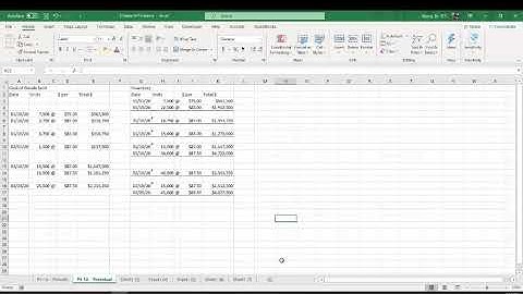 ACCT2311   Chapter 6   Problem 6 1A   Perpetual - FIFO