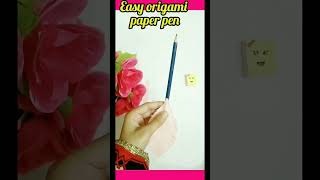 Origami Paper Pen: Simple and Fun DIY | Mani Crafts manicrafts diy creativecrafts papercrafts