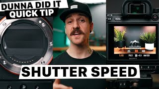 Camera Shutter Speed EXPLAINED in Less Than 1 Minute! #shorts