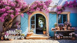 Mougins France - A Medieval French Village Walking Tour 🌞 Beautiful Villages in Provence 4k video