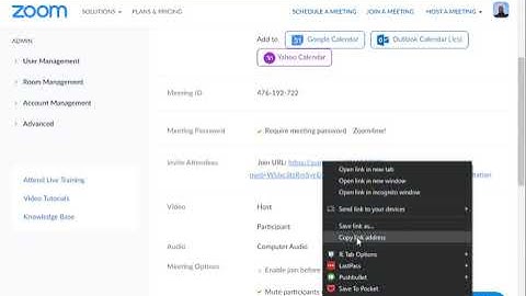 Get a Zoom link with embedded password