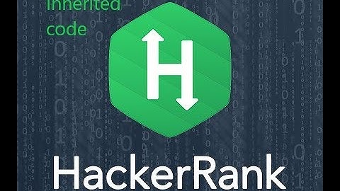 Inherited Code | Hacker-rank solution | C++ hacker rank solution| Competitive  programming Question
