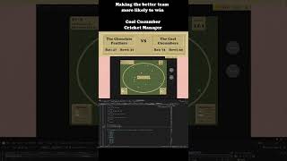 DevLog: Better Simulation. Cool Cucumber Cricket Manager #indiegame #gamedev #cricketgames #coding