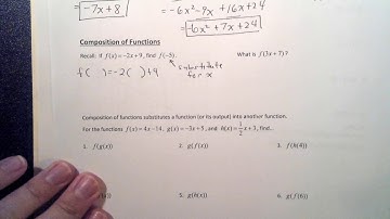 Function Operations and Composition