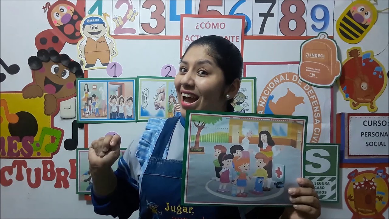 "CÓMO ACTUAR ANTE UN SISMO", para niños de 5 años, nivel inicial. - YouTube