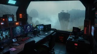 Silent Watch | Mysterious Sci-Fi Ambience for Focus, Study | Rain & Ambient Music | LIVE 24/7