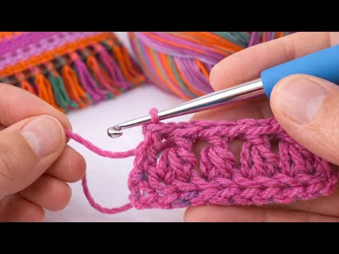 You Won’t Believe This EASY Crochet Scarf Stitch 😍 Only 2 Rows