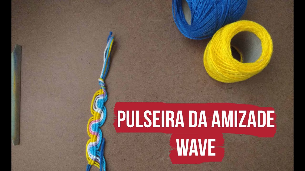 Pulseira macrame wave / onda FÁCIL