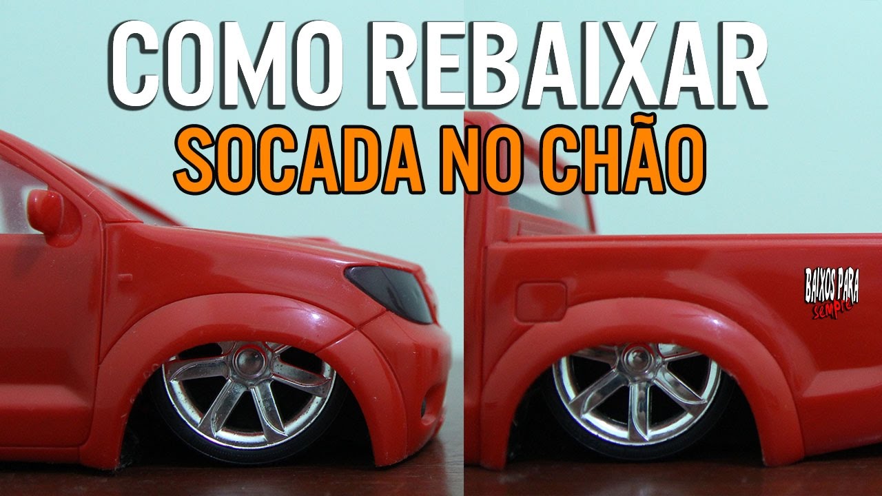 como rebaixar mini hilux no máximo ( socada no chão ) canal baixos para  sempre 