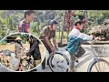 NAM buys old bicycles, repairs and refurbishes them to give to poor children.