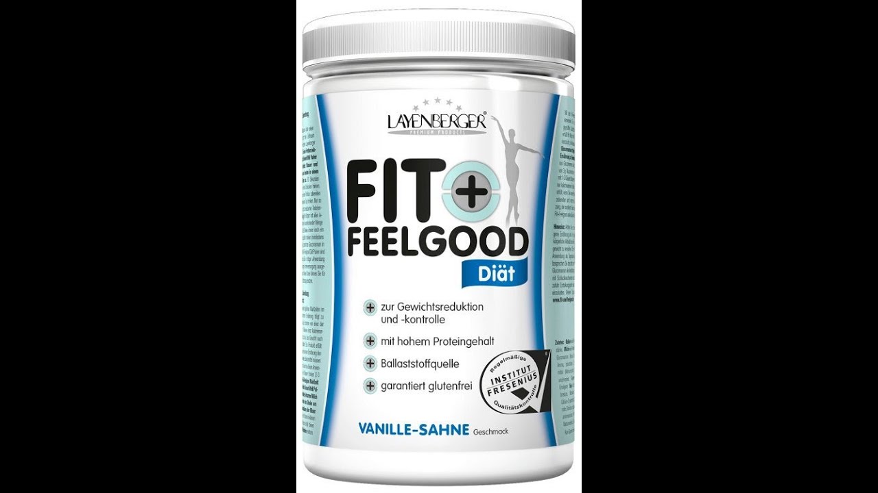 Layenberger Fit Feelgood Slim Shake Powder, substitut de repas pour 12 portions de 213 kcal (1 x 396 g) - Quark banane