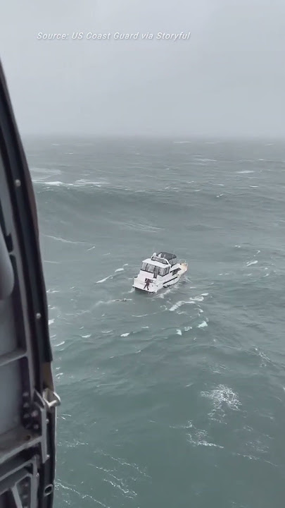 Giant Wave Capsizes Boat Amid Rescue Attempt Off Oregon Coast