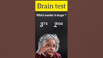 Which is greater ?#quiz #mathematics