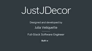 JustJDecor Demo | Home Design and Remodeling Planner | Built with Python, React, Django, and Docker