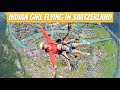 Indian Girl Flying Over Switzerland | Paragliding Interlaken | Flying Abroad