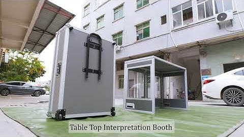 New product tabletop interpreter booth tabletop translation booth for Simultaneous interepretation
