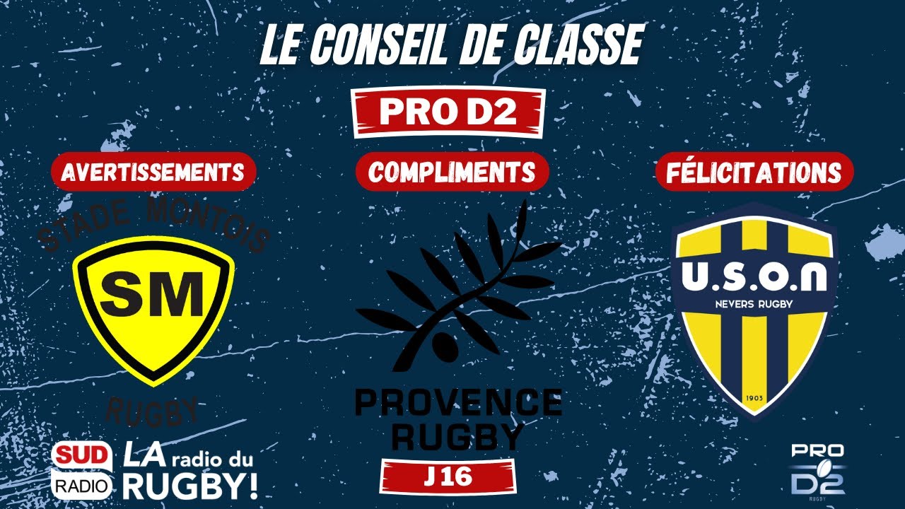 Le Conseil de classe de la 16e journée de ProD2