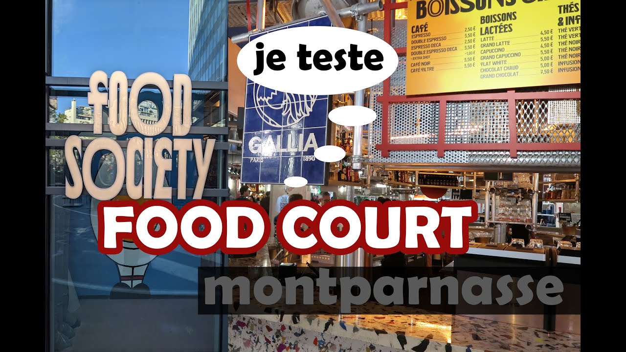 Food Society Paris, a gigantesca praça de alimentação em 3 500 m2 no  Ateliers Gaîté em vídeo 