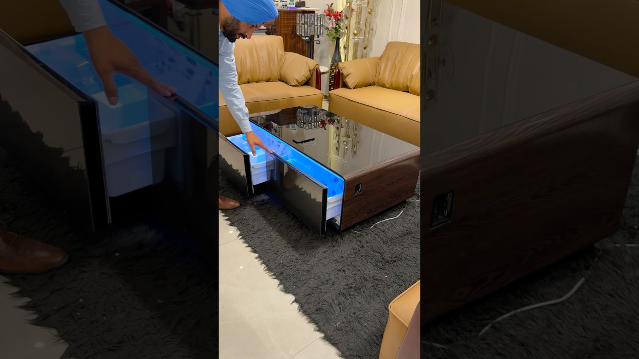 India’s Only Center table with Refrigerator, Wireless Charger, Inbuilt Music System